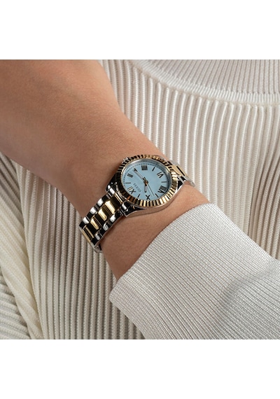 Guess Gugw0687l4 Altın Kaplama Mavi Kadran Kadın Kol Saati