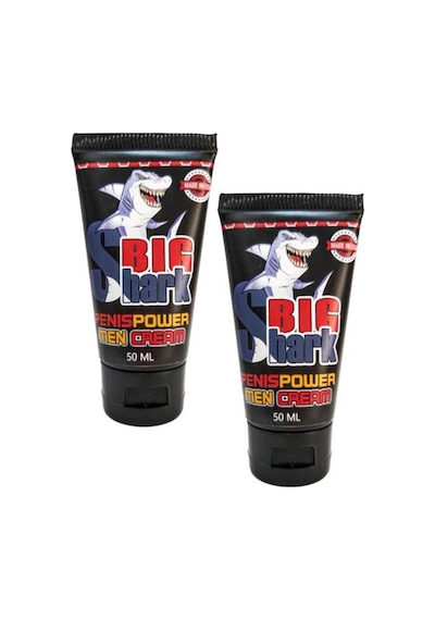 Big Shark Power Creams Erkeklere Sertleştirme Etkisi Kremi 50 Ml X 2 Adet
