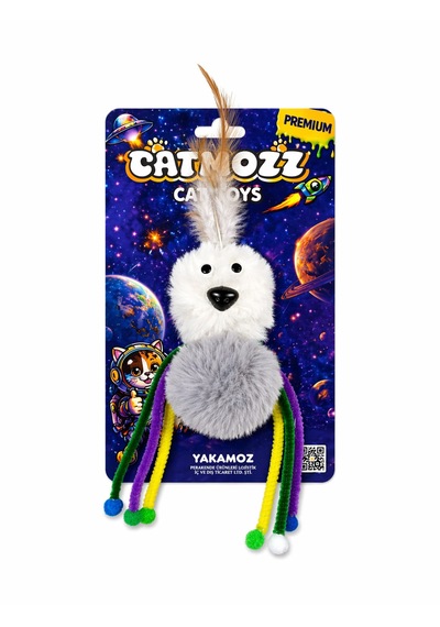 Catmozz Premium Tüylü Ponpon Örümcek Oyuncak