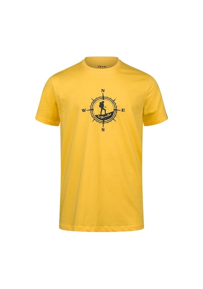 2as Alex Baskılı Erkek Sıfır Yaka T-shirt Sarı