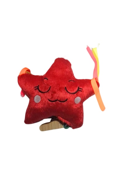 Peluş Yıldız Kedi Oyuncağı Kırmızı