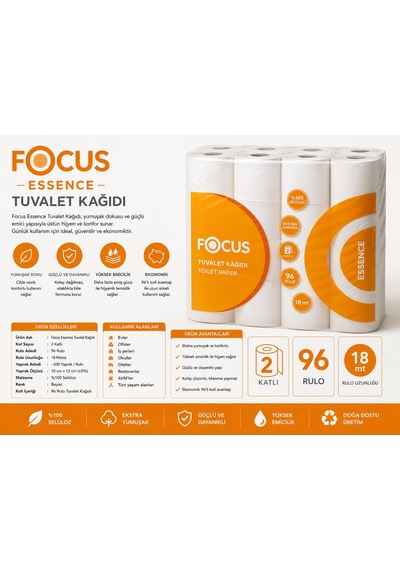Focus Essence Tuvalet Kağıdı 96 Lı Koli