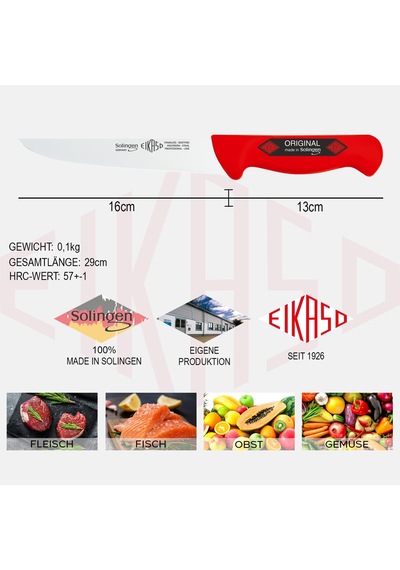 Solingen Eıkaso Dilimleme Bıçağı 16 Cm