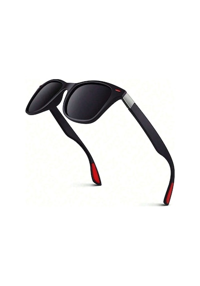 The Roomy Polarize Lens Kırmızı Çivi Detaylı Wayfarer Kadın Güneş Gözlüğü