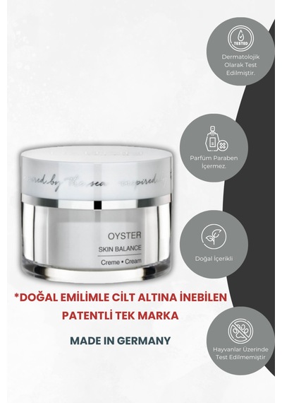 Karma Ciltler Için Matlaştırıcı, Gözenek Sıkılaştırıcı Yağ Dengeleyici Anti Aging Oyster Krem - 184256785