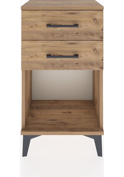 Arges Komodin 2 Çekmeceli 44x30x80 Çam-çam Çam