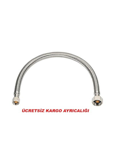 2 Adet Klozet İçin Flex Bağlantı Çelik Spiral Hortum