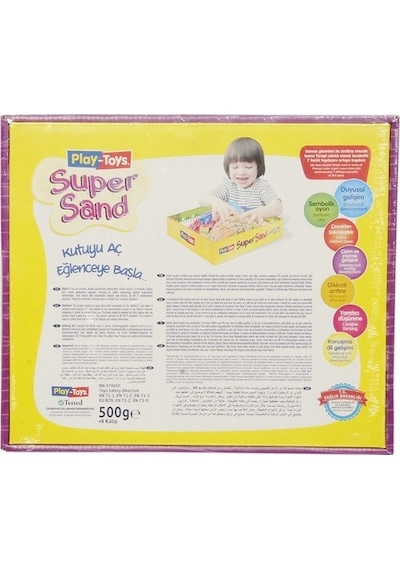 Play-toys 500 Gr. Kinetik Kum Eğlence Seti Ve 6 Kalıp