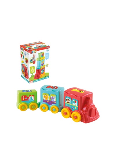 3'lü Bebek Gelişim Seti 1 Ekonomik Set Eğitici Oyuncak Neşeli Kule + Aktivite Treni + Tamir Seti
