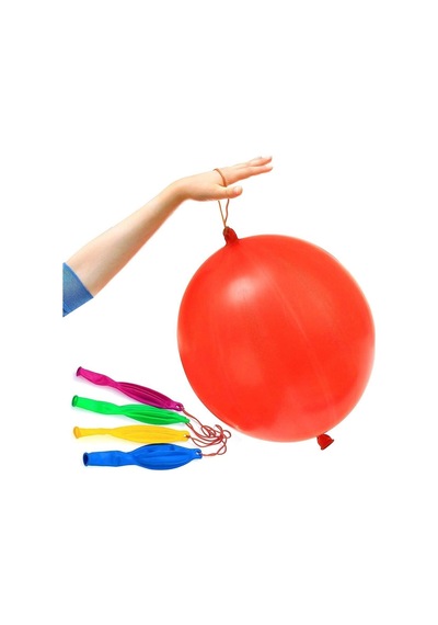 50 Adet Lastikli Zıpzıp Balon Ipli Punch Panç Büyük Balon Zıp Zıp Balon Pastel Renkler Çok Renkli