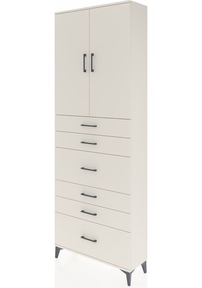 Arges Dolap 3 Raflı 6 Çekmeceli 2 Kapaklı 88x30x243 Aytaşı-ay... Aytaşı
