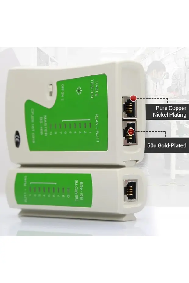Yeni Ağ Kablo Test Cihazı Rj45 Ethernet Kablo Test Cihazı Lan Cat5 Cat6 Cat7 8p 6p Lan Kablosu