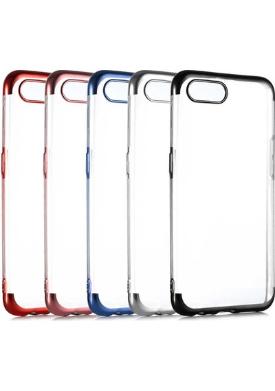 Realme C2 Kılıf Zore Dört Köşeli Lazer Silikon Kılıf