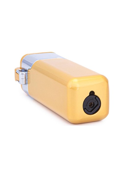 4 Torch Sarı-gümüş Metal Puro Çakmağı - Tr7222