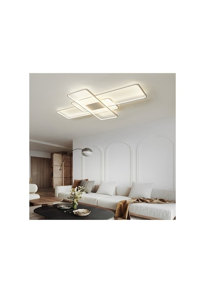 Beyaz 100x80cm Dikdörtgen 4000k Gün Işığı Led Tavan Lambası