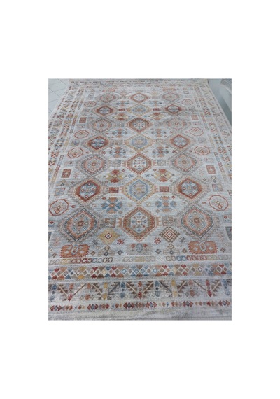 İpek Halı Venüs 160x230 4m2 Polyester İplik Dokuma Halı Kırmızı / Krem