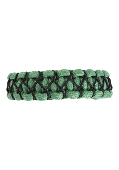 Ince Işlemeli Yeşil Paracord Bileklik Çınar Extreme Çok Renkli