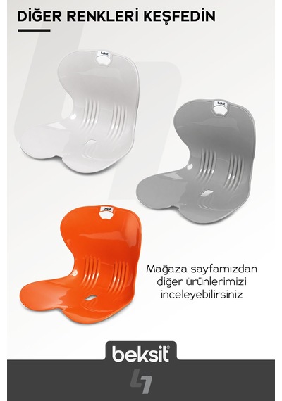 Ergonomik Bel Desteği Siyah Siyah Siyah