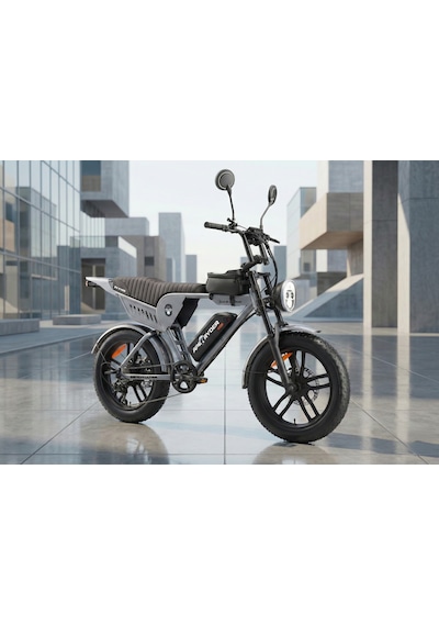 Ape Ryder Genon Ultra 750w Elektrikli Bisiklet Ayna Çanta Ve El Gazı Gri