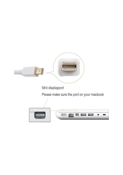 Apple Uyumlu MacBook Mini Displayport Thunderbolt To Hdmi Kablo 1.8M
