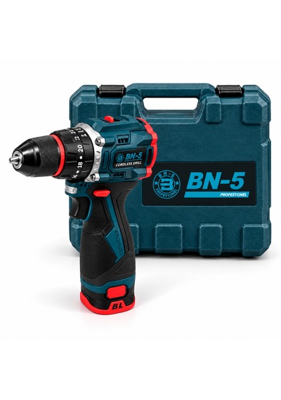 Bn-5 Profesyonel Kömürsüz Şarjlı Matkap Vidalama Tork Ayarlı Çantalı Model