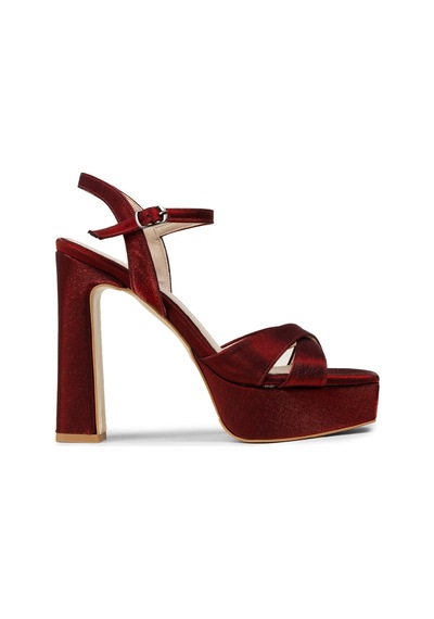 Deery Kadın Bordo Platform Topuk Abiye Ayakkabı - Sm210zbrdm01 Bordo