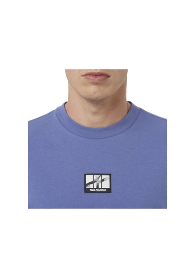 Salomon Wıld Rays Label Ss Tee M 2059 Mavi