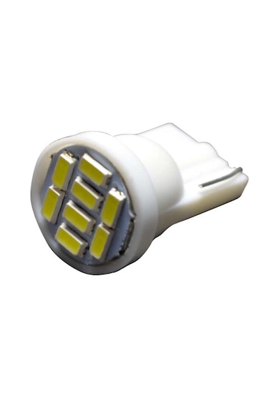 Dipsiz Beyaz Led Ampul 12V 8 Led T10 Canbus 2 Adet