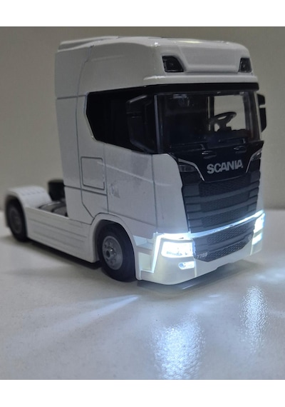 Diecast Model Araç 12 Cm Scania V8 R730 Metal Çekici Oyuncak Tır