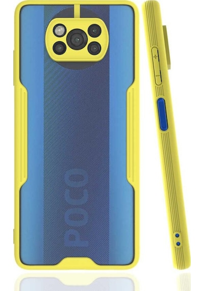 Xiaomi Poco X3 Kılıf ​​Kamera Korumalı Arkası Şeffaf Silikon