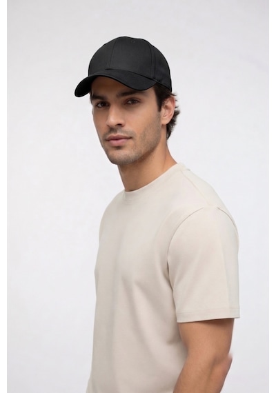Mollycrush Büyük Kafa Beyzbol Kepi Siyah Unisex Xl 59-63 Cm Pamuklu Geniş Kalıp Siyah