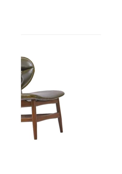 Bengimobilya Sandalye Zus185 Kapitone Model Ahşap Retro Iskelet Yeşil Suni Der