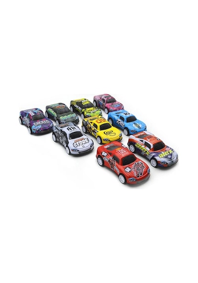 Ctoys 9'lu Metal Çek - Bırak Yarış Arabaları Kz957-050 Çok Renkli
