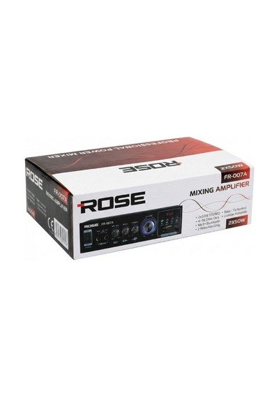 Rose Fr-007a 2x50 Watt Stereo Anfi 12v/220v Mp3, Bluetooth, Sd Kart 2 Mikrofon Girişli Kumandalı
