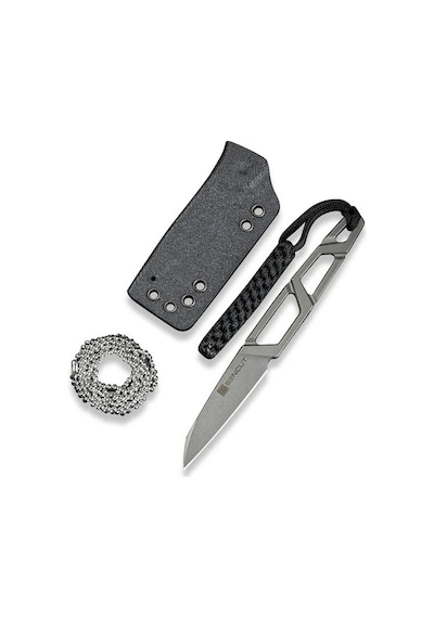 Sencut Texo Stonewash Boyun Kamp Bıçağı Gümüş