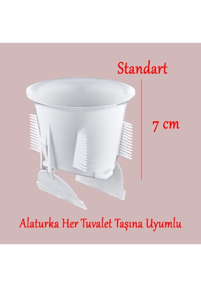 Wc Matik Koku Ve Haşere Önleyici Alaturka Tuvalet Kapağı Plastik Beyaz Renk Gider Kapak