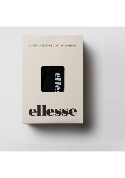 Ellesse 6sm9002-bkbkbk Erkek 3'lü Pamuklu Boxer - Siyah