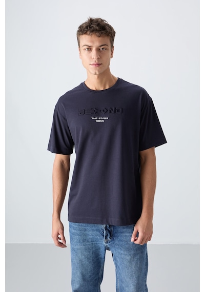 Tommy Life Lacivert Pamuklu Kalın Yumuşak Dokulu Oversize Fit Baskılı Erkek T-shirt - 88328 Lacivert Tommy Life Lacivert Pamuklu Kalın Yumuşak Dokulu Oversize Fit Baskılı Erkek T-shirt - 88328 Lacivert