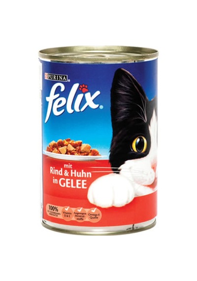 Felix Etli Konserve Kedi Maması 400 G - 5 Adet Tarı