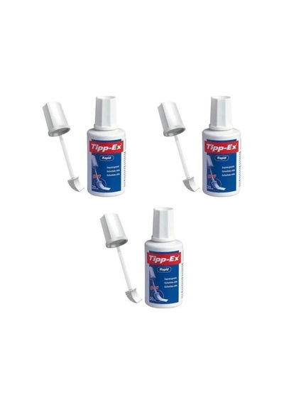 Tippex Rapid Süngerli Daksil Sıvı Silici 20 Ml 3 Adet Set