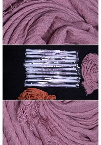 Hürrem Bone Beyaz Çift Katlı 10'Lu Eşarp Süngeri Polyester 1010O_42 Beyaz