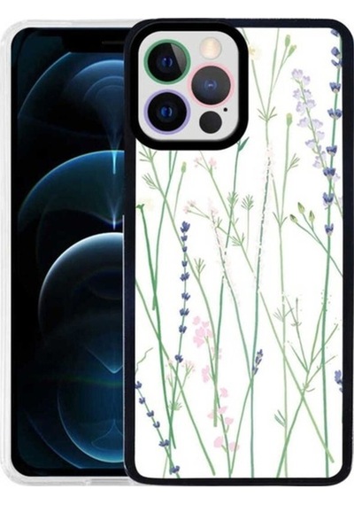 Apple Uyumlu iPhone 12 Pro Kılıf Zore M-fit Desenli Kapak Flower No4