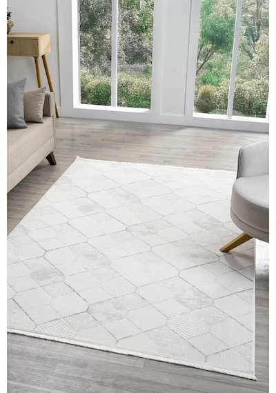Seyran Halı Sahra 15501 Gri Akrilik Makine Halısı