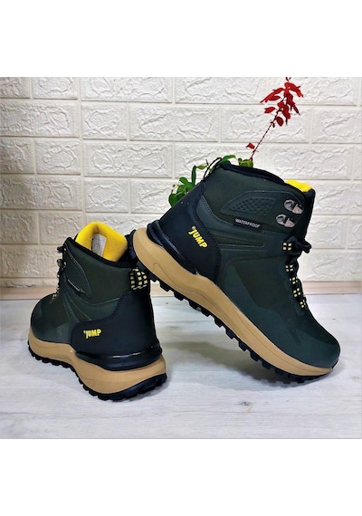 Jump 29652 Haki Waterproof Kaymaz Rahat Erkek Bot 001