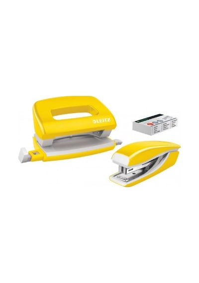 Leitz 5561-16 Wow Zımba + Delgeç Seti Sarı