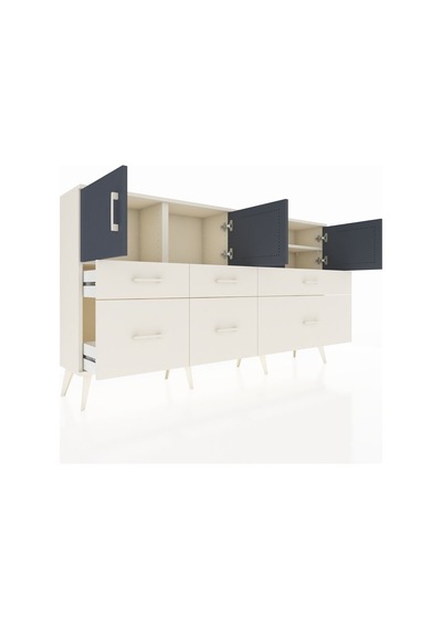 Arges Konsol 4 Raflı 6 Çekmeceli 4 Kapaklı 176x30x99 Aytaşı-antrasit/aytaşı Antrasıt/aytası - Aytası Arges Konsol 4 Raflı 6 Çekmeceli 4 Kapaklı 176x30x99 Aytaşı-antrasit/aytaşı Antrasıt/aytası - Aytası