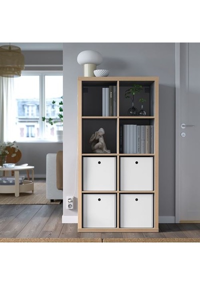 Ikea Kuggıs Kapaklı Kutu, Beyaz, 32x32x32 Cm