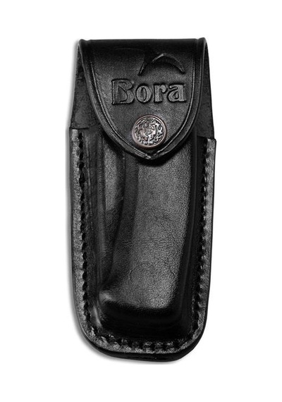 Bora Büyük Boy Kamp Çakılar İçin Siyah Deri Kılıf Siyah