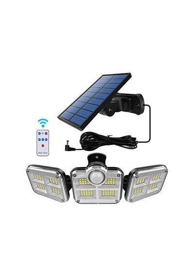 Solar Panelli Uzaktan Kumandalı 122 Led Bahçe Aydınlatması Renkli