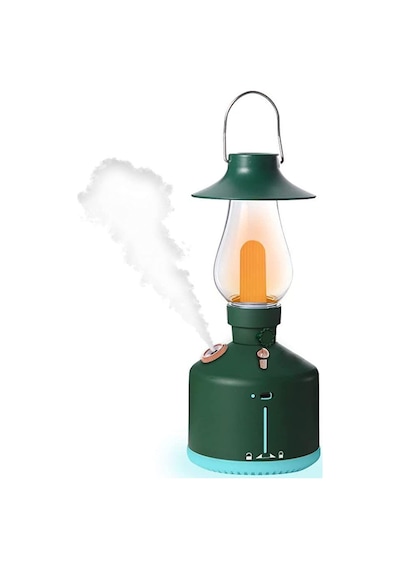 Ultrasonik Hava Nemlendirici Vintage Şarjlı Led Işıklı Buhar Makinesi Aroma Difüzör 280ml 001